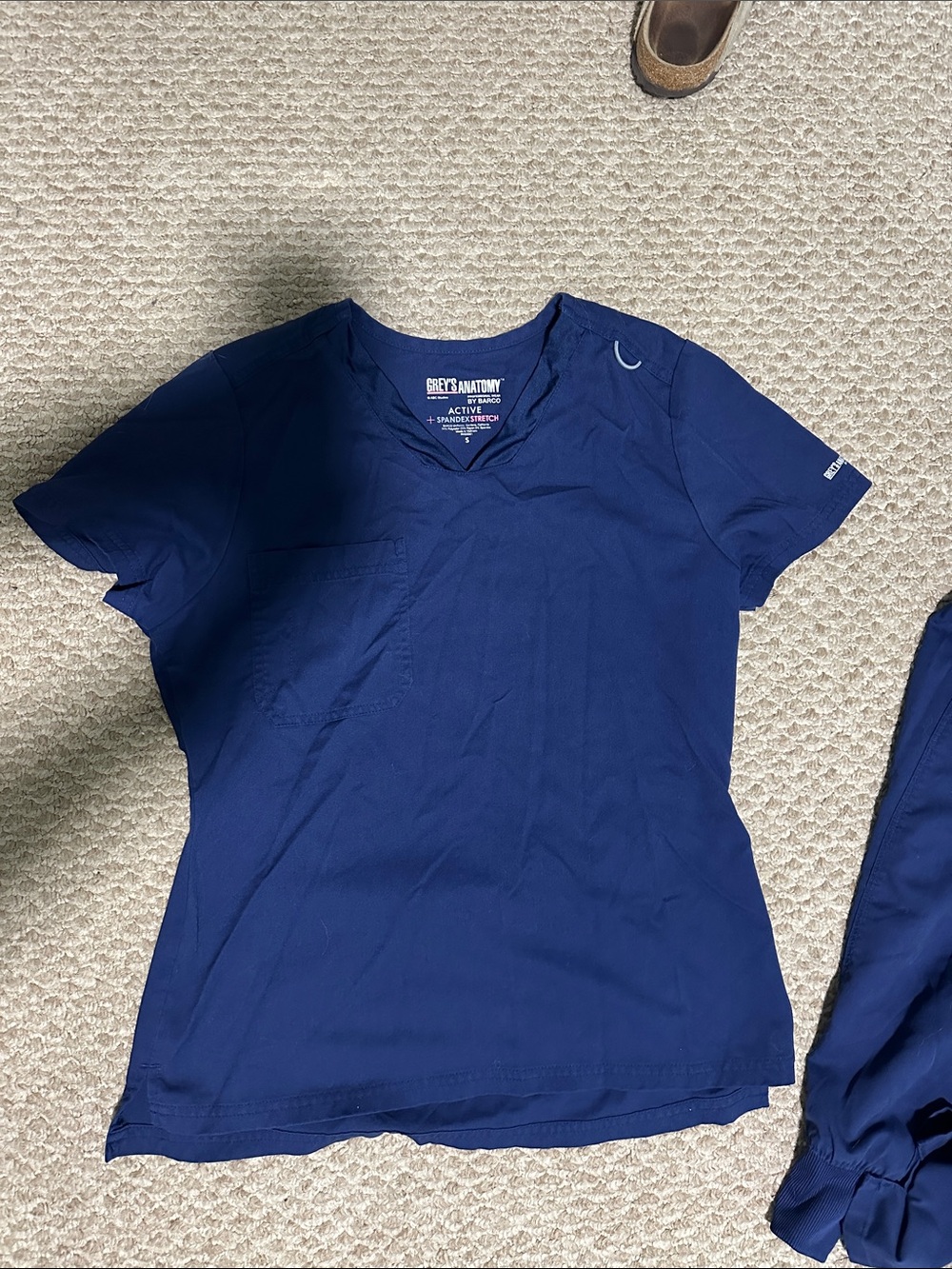 Grey's Anatomy navy scrub set